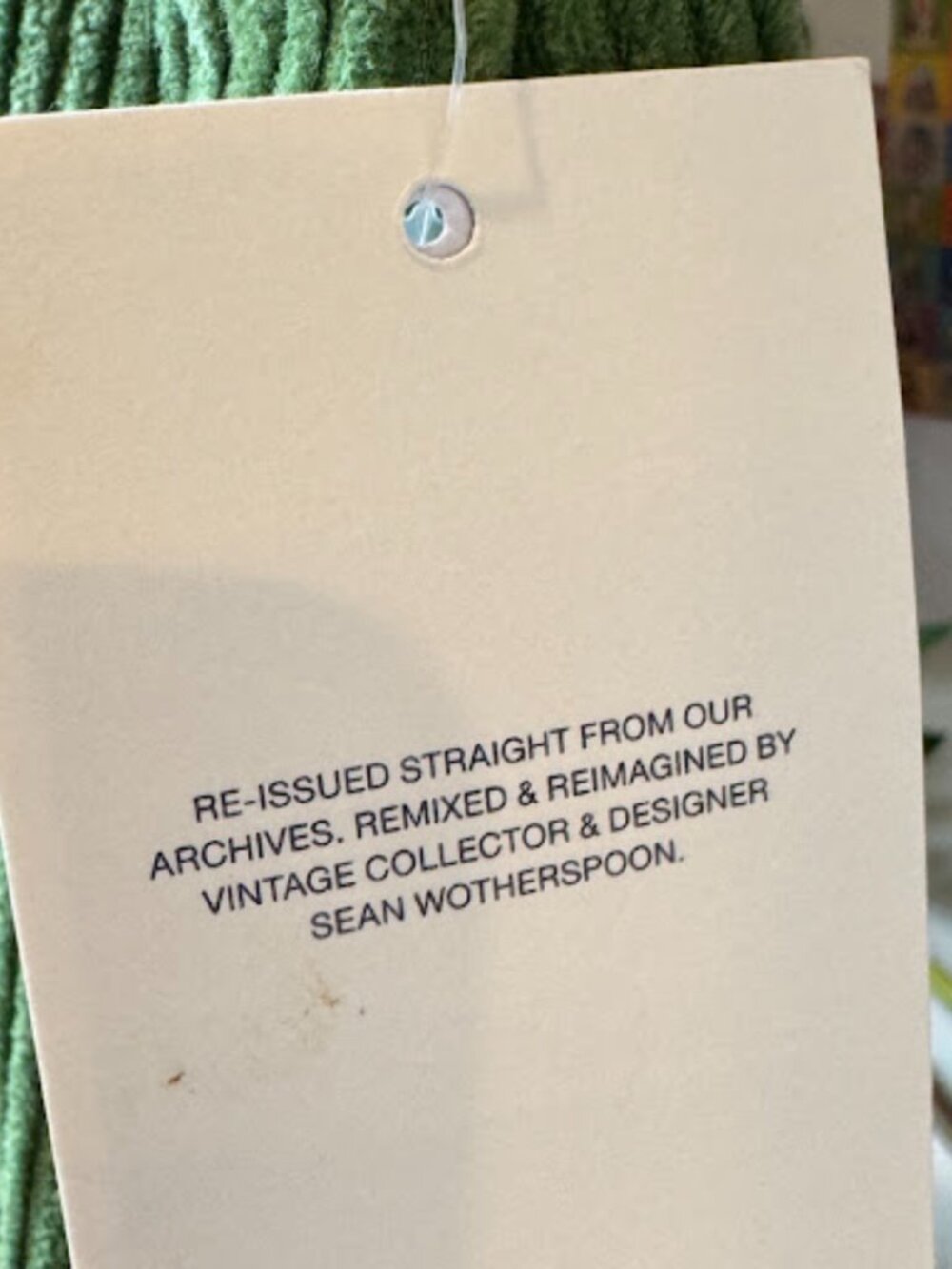 Gap x Sean Wotherspoon Embroidered Corduroy Pants Bright Pesto Green NWT 32x32 - Picture 7 of 11